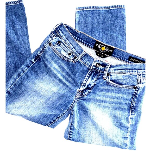 Lucky Brand Women’s Sweet N’ Crop Jeans Sz 4/27 - Picture 1 of 7